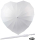 iX-brella XXL Hochzeitsschirm Brautschirm Wedding Heart - white