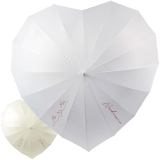 iX-brella Hochzeitsschirm Brautschirm Wedding Heart - personalisiert mit Name - filigranes Herz groß