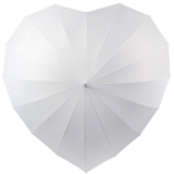 iX-brella Hochzeitsschirm Brautschirm Wedding Heart - personalisiert mit Name - filigranes Herz groß