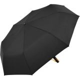 iX-brella BIG Fiberglas Taschenschirm 104cm mit farbigen Doppel-Speichen - schwarz-orange