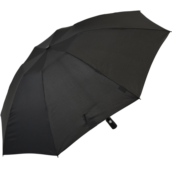 iX-brella Sturmschirm Voll-Fiberglas Taschenschirm groß 106 cm - mit farbigen Speichen - schwarz-weiß