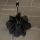 iX-brella Sturmschirm Voll-Fiberglas Taschenschirm groß 106 cm - mit farbigen Speichen - schwarz-gelb