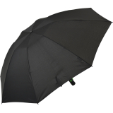 iX-brella Sturmschirm Voll-Fiberglas Taschenschirm groß 106 cm - mit farbigen Speichen - schwarz-grün