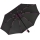 iX-brella Sturmschirm Voll-Fiberglas Taschenschirm groß 106 cm - mit farbigen Speichen - schwarz-pink