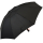 iX-brella Sturmschirm Voll-Fiberglas Taschenschirm groß 106 cm - mit farbigen Speichen - schwarz-orange