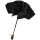iX-brella Sturmschirm Voll-Fiberglas Taschenschirm groß 106 cm - mit farbigen Speichen - schwarz-orange
