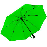 iX-brella Sturmschirm Voll-Fiberglas Taschenschirm groß 106 cm - mit farbigen Speichen - neon-grün