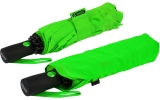 iX-brella Sturmschirm Voll-Fiberglas Taschenschirm groß 106 cm - mit farbigen Speichen - neon-grün