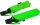 iX-brella Sturmschirm Voll-Fiberglas Taschenschirm groß 106 cm - mit farbigen Speichen - neon-grün