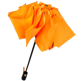 iX-brella Sturmschirm Voll-Fiberglas Taschenschirm groß 106 cm - mit farbigen Speichen - neon-orange