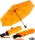 iX-brella Sturmschirm Voll-Fiberglas Taschenschirm groß 106 cm - mit farbigen Speichen - neon-orange