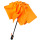 iX-brella Sturmschirm Voll-Fiberglas Taschenschirm groß 106 cm - mit farbigen Speichen - neon-orange