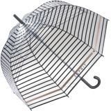 Esprit Glockenschirm mit Automatik transparent - Copper Stripes - 2. Wahl