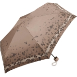 Esprit Super Mini Taschenschirm Petito Poetry Flower - taupe gray