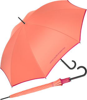 Benetton Stockschirm Long Automatik HW 2022 - fresh salmon