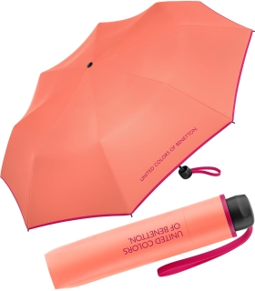 Benetton Taschenschirm Super Mini HW 2022 - fresh salmon