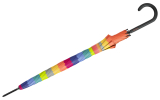 Benetton Stockschirm Long Automatik Multistripe - fresh salmon