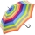 Benetton Stockschirm Long Automatik Multistripe - fresh salmon