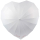 iX-brella Hochzeitsschirm Brautschirm Wedding Heart - personalisiert mit Name - filigranes Herz klein - white