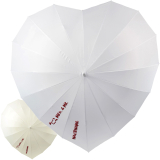 iX-brella Hochzeitsschirm Brautschirm Wedding Heart - personalisiert mit Name - Amor-Pfeil quer