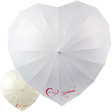 iX-brella Hochzeitsschirm Brautschirm Wedding Heart - personalisiert mit Name - rotes Herz