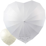 iX-brella Hochzeitsschirm Brautschirm Wedding Heart - personalisiert mit Name - Swirls