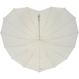 iX-brella Hochzeitsschirm Brautschirm Wedding Heart - personalisiert mit Name - Swirls - cream