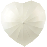 iX-brella Hochzeitsschirm Brautschirm Wedding Heart - personalisiert mit Name - Swirls - cream
