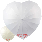 iX-brella Hochzeitsschirm Brautschirm Wedding Heart - personalisiert mit Name - Herzen