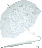 Falconetti® Brautschirm Regenschirm durchsichtig...