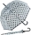 Falconetti Glockenschirm durchsichtig transparent - Black Dots