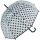Falconetti Glockenschirm durchsichtig transparent - Black Dots