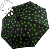 iX-brella first class Automatik Wetprint - Farbwechsel bei Nässe - Paintdrops Neon Green