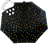 iX-brella first class Automatik Wetprint - Farbwechsel bei Nässe - Raindrops