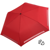 iX-brella Automatik Kinderschirm Safety Reflex extra leicht - rot