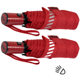 iX-brella Automatik Kinderschirm Safety Reflex extra leicht - rot