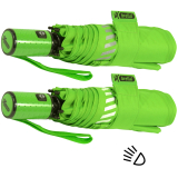 iX-brella Automatik Kinderschirm Safety Reflex extra leicht - neon grün