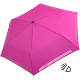 iX-brella Automatik Kinderschirm Safety Reflex extra leicht - neon pink