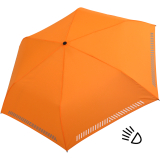 iX-brella Automatik Kinderschirm Safety Reflex extra leicht - neon orange