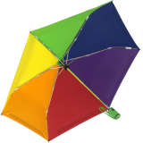 iX-brella Automatik Kinderschirm Safety Reflex extra leicht - Regenbogen