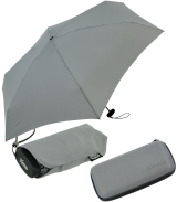 iX-brella Ultra Small 15cm kleiner Taschenschirm im Handy Format mit Etui - titanium grey