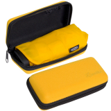 iX-brella Ultra Small 15cm kleiner Taschenschirm im Handy Format mit Etui - gold fusion yellow