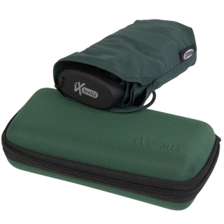 iX-brella Ultra Small 15cm kleiner Taschenschirm im Handy Format mit Etui - pineneedle green