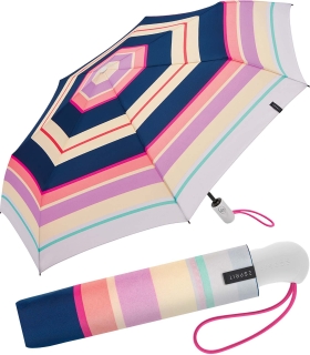 Esprit Regenschirm Neon Kickstripe - Taschenschirm Auf-Zu-Automatik