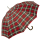iX-brella Herren-Stockschirm High Quality mit Automatik und Echtholz-Rundhakengriff - check red