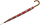 iX-brella Herren-Stockschirm High Quality mit Automatik und Echtholz-Rundhakengriff - check red