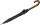 iX-brella Herren-Stockschirm High Quality mit Automatik und Echtholz-Rundhakengriff - check black