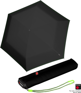 Knirps Taschenschirm US.050 Ultra Light Slim Manual Neon - black 