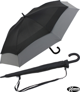 iX-brella expandierender Stockschirm mit Automatik move to XXL - schwarz-reflektierend