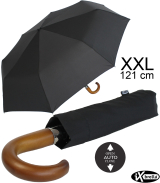 iX-brella - Herrenschirm XXL 121 cm mit echtem Holzgriff...